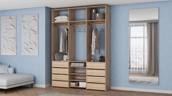 Стеллаж для одежды Мирта 95 BMS по индивидуальному размеру