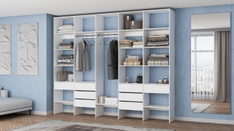 Широкий Стеллаж для одежды Мирта 72 BMS