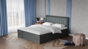 Черная Кровать Кармен BMS