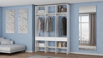 Стеллаж для одежды Мирта 51 BMS с ящиками