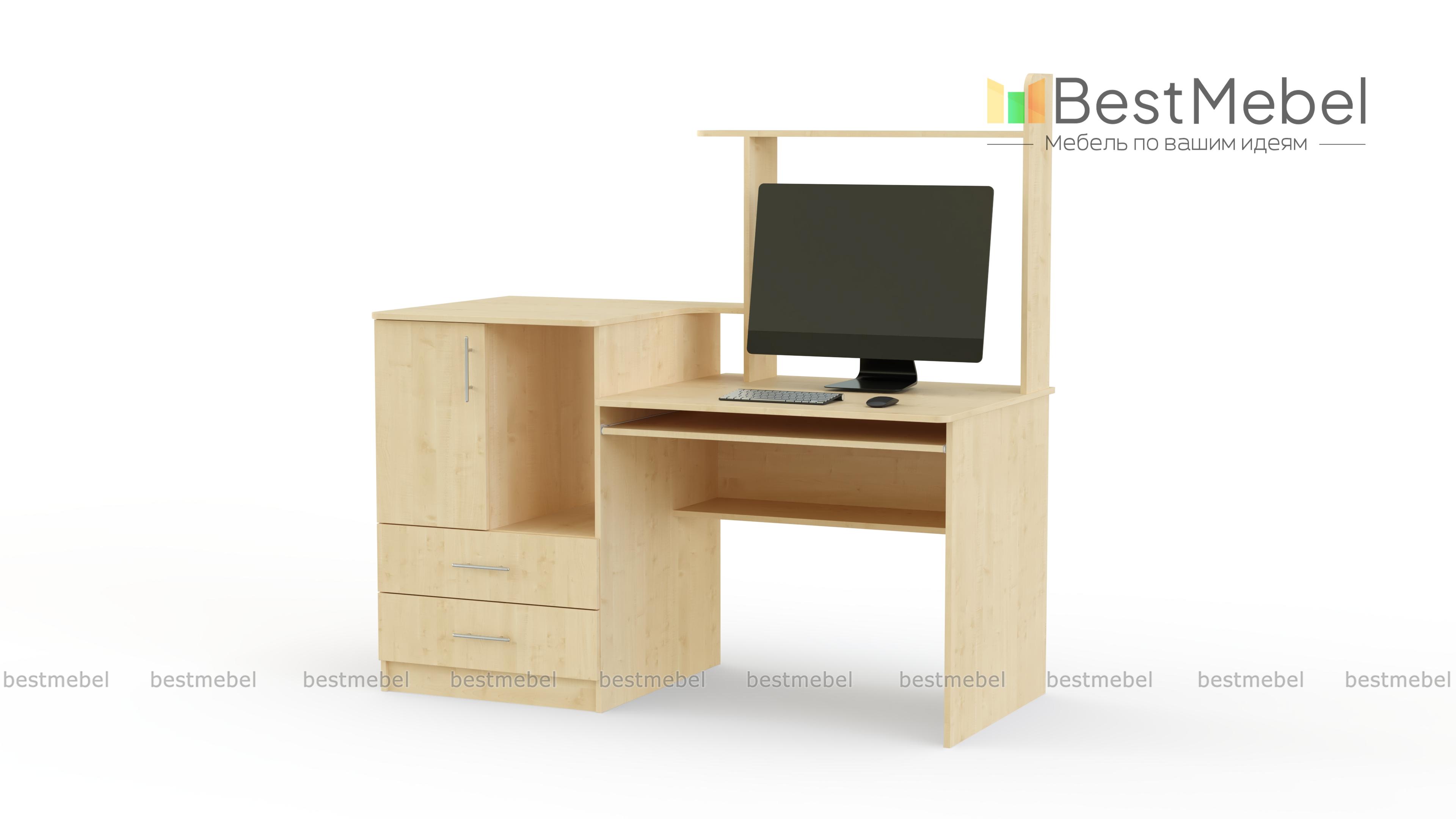 Стол компьютерный №2 Р BMS - Фото