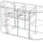 Схема сборки Комод радиусный Флер 19 BMS