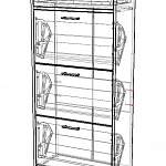 Схема сборки Обувница Глянец 8 BMS