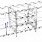 Схема сборки Комод Шалфей 3 BMS