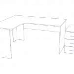 Схема сборки Стол угловой с тумбой Эмма-4 BMS