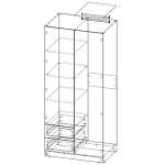 Шкаф распашной Вильхаттен Vilhatten 1