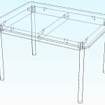 Стол обеденный Альфа ПР BMS