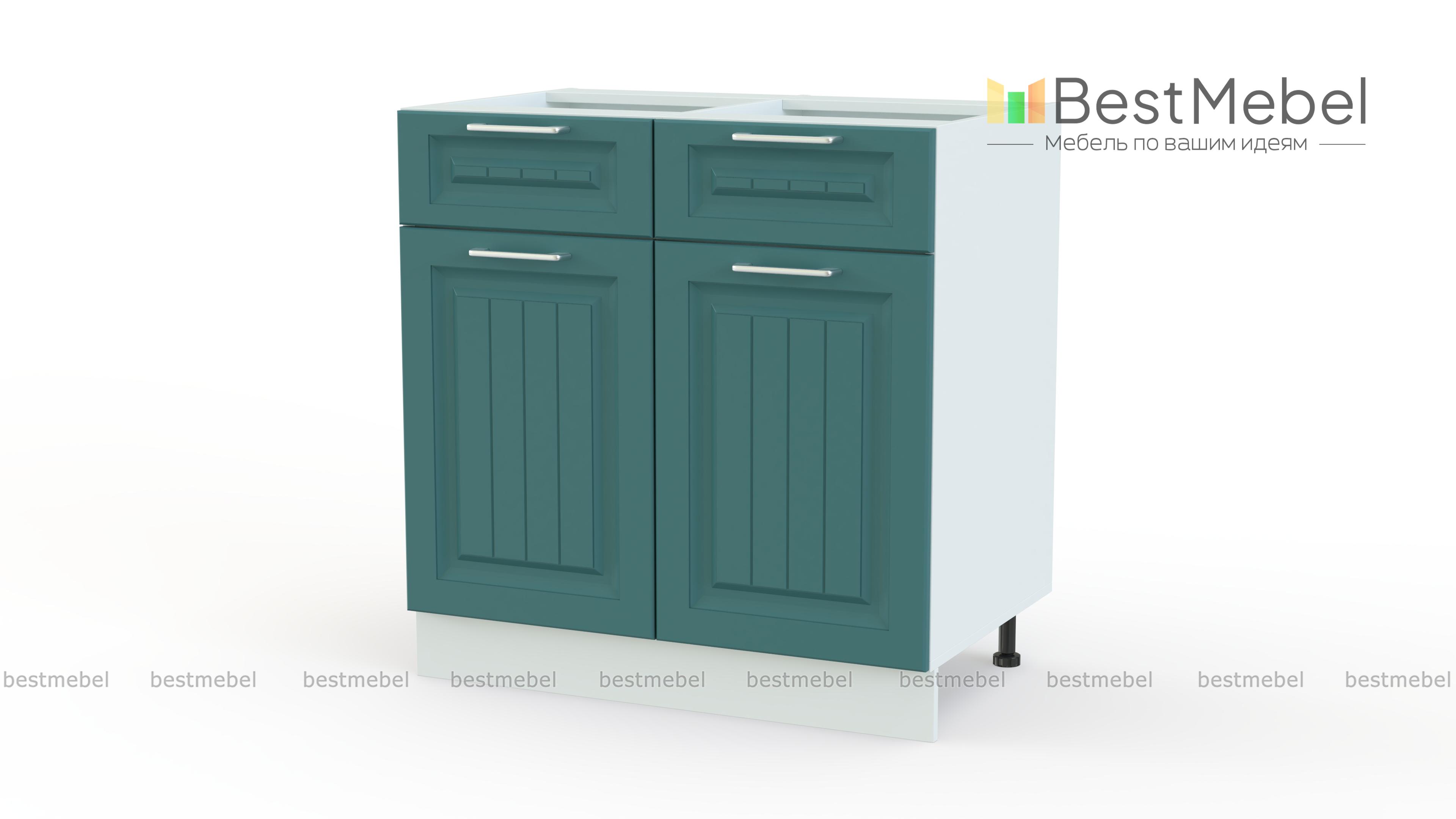 Шкаф нижний с 2-мя дверцами и 2-мя ящиками Европа BMS - Фото