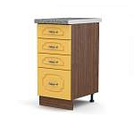 Эмилия шкаф напольный с 4-мя ящиками BMS - Фото 10