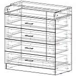 Схема сборки Комод пеленальный Ульяна 4 BMS