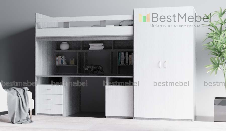 Кровать-чердак Цезарь 1 BMS