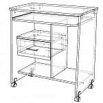 Схема сборки Стол для ноутбука Женева 12 BMS