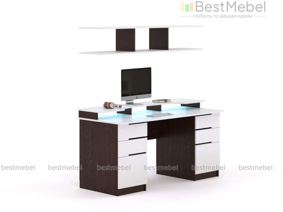 Стол компьютерный с подсветкой Жерар 1 BMS - Фото