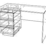 Стол с ящиками Квинта 7 BMS