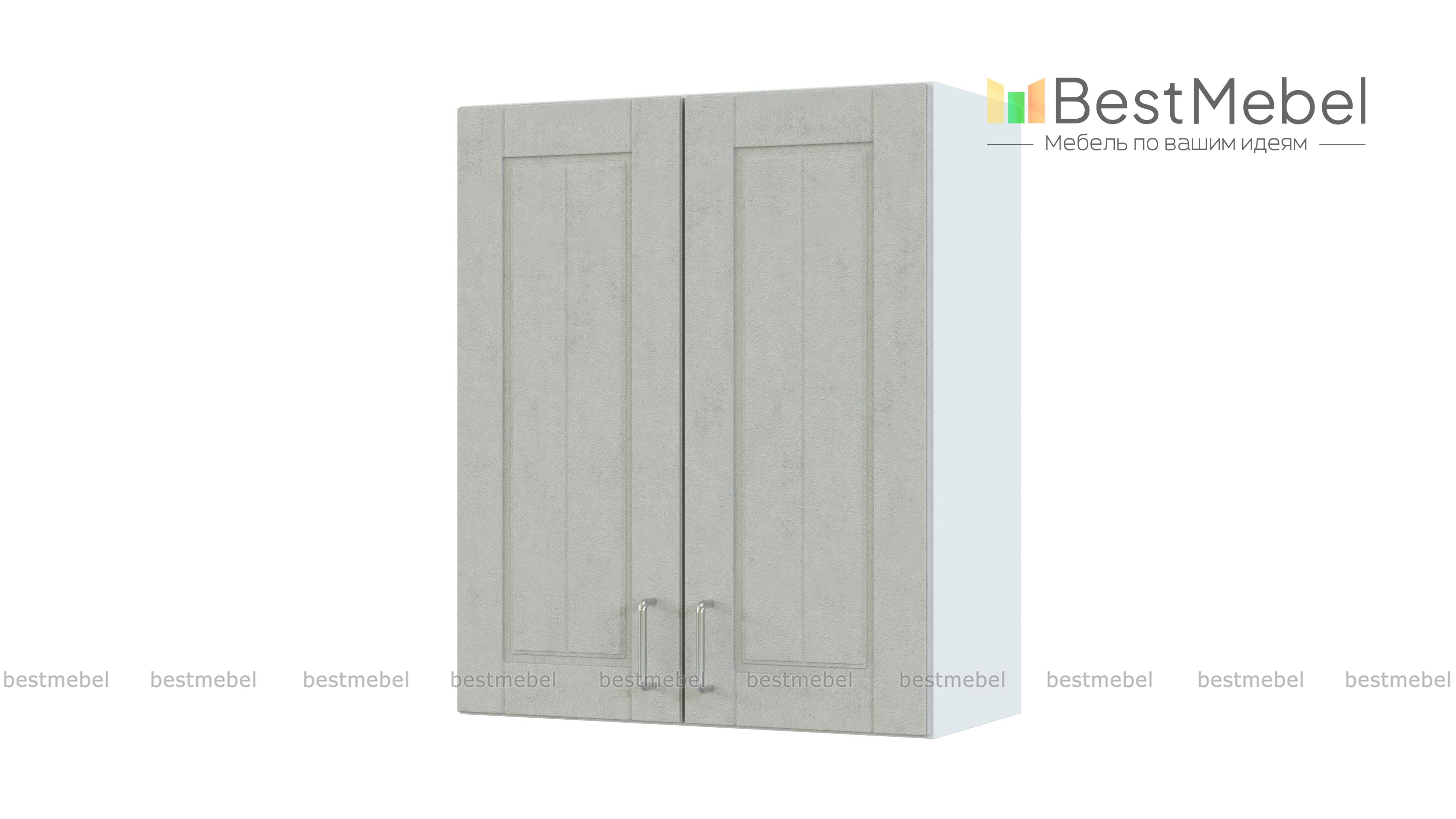 Шкаф навесной 2 двери Изабелла BMS - Фото