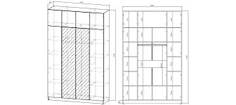 Шкаф для одежды Норд (с Антресолью)  (1600х2500х500)