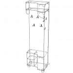 Схема сборки Вешалка угловая Данте 2 BMS