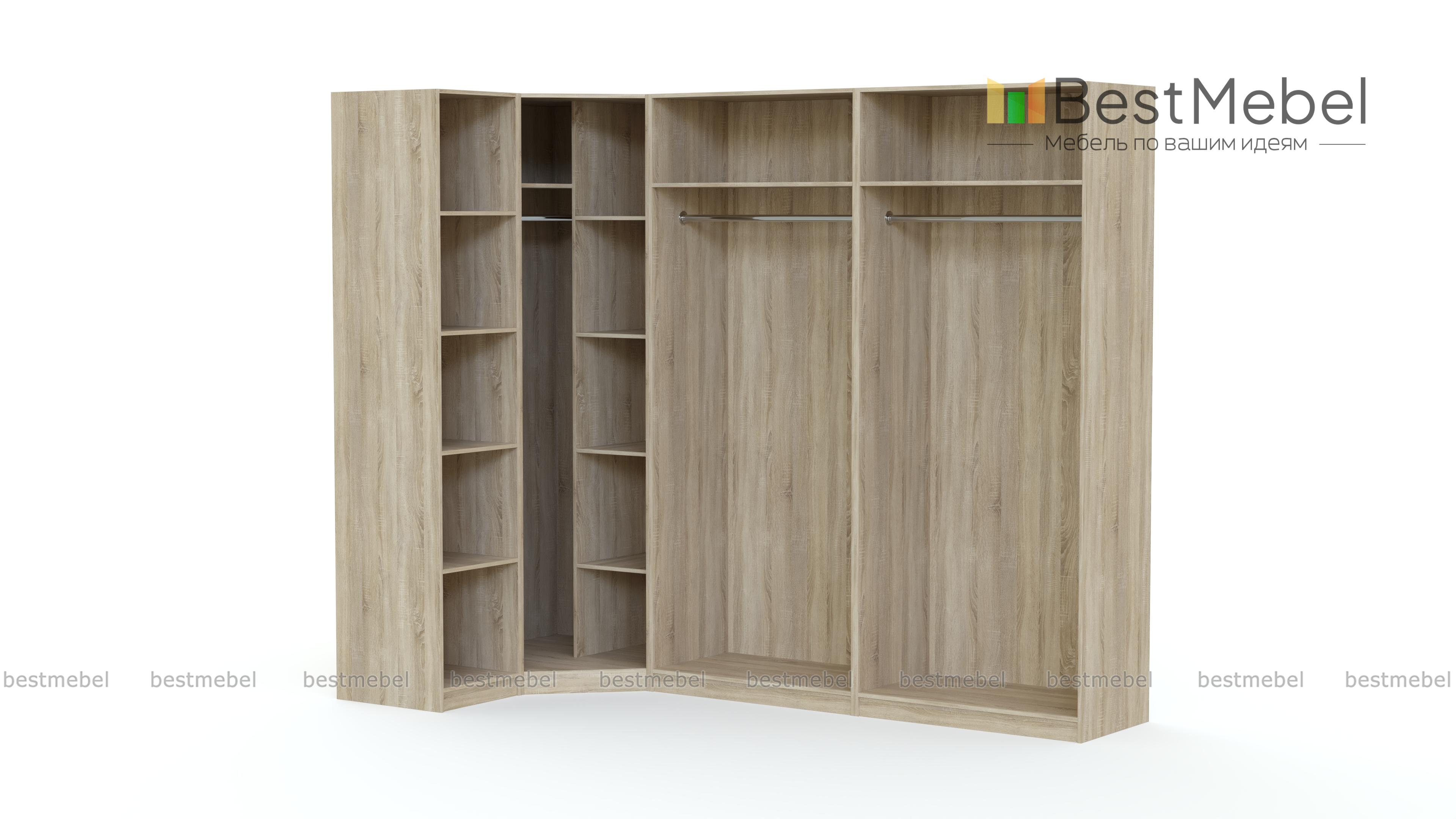 Шкаф угловой Клэр 38 BMS - Фото
