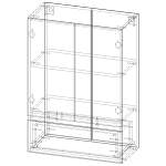 Подвесной шкаф в ванную Брайтон 6 BMS
