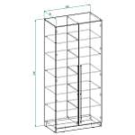 Схема сборки Шкаф распашной Аморет 4 BMS