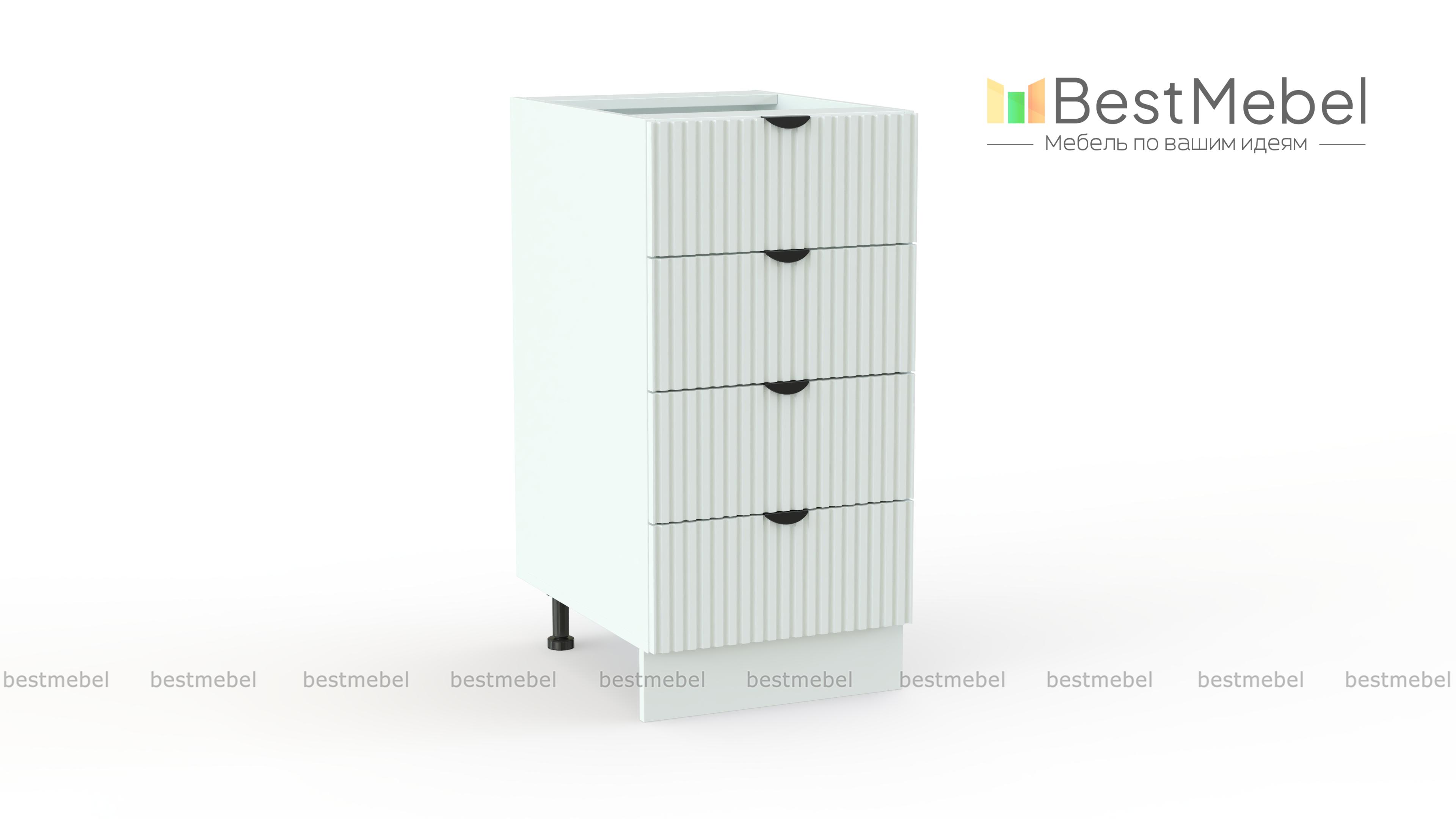 Шкаф нижний с 4-мя ящиками Альберт BMS - Фото