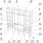 Схема сборки Стеллаж для одежды Мирта 66 BMS