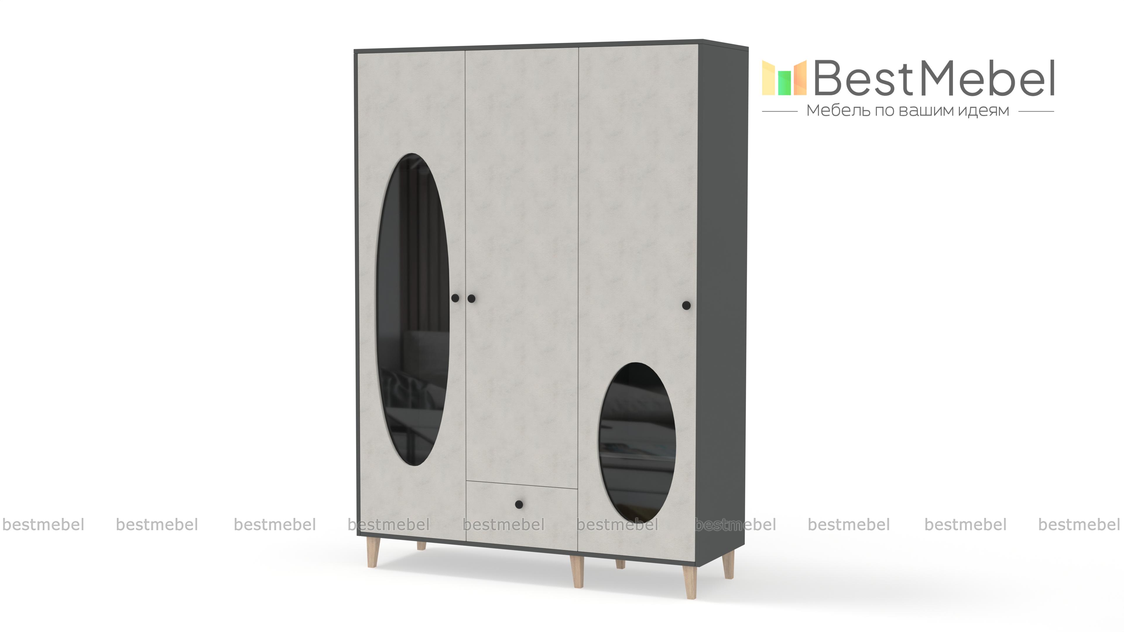 Шкаф распашной Брукс 2 BMS - Фото