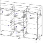 Схема сборки Комод Лоренцо 18 BMS