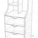 Схема сборки Тумба прикроватная Палитра 3 BMS