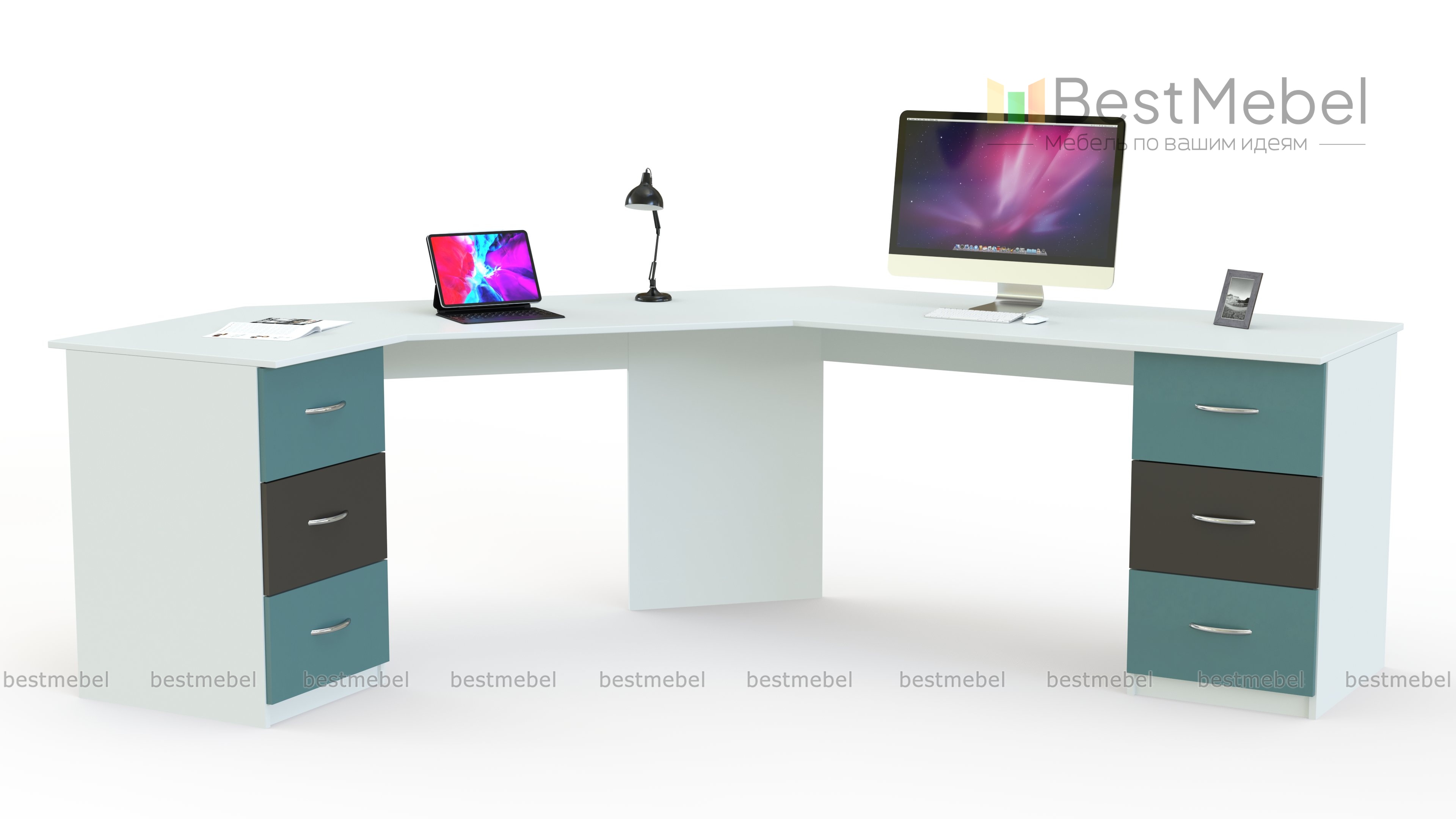 Письменный стол для двоих Дублин 99 BMS