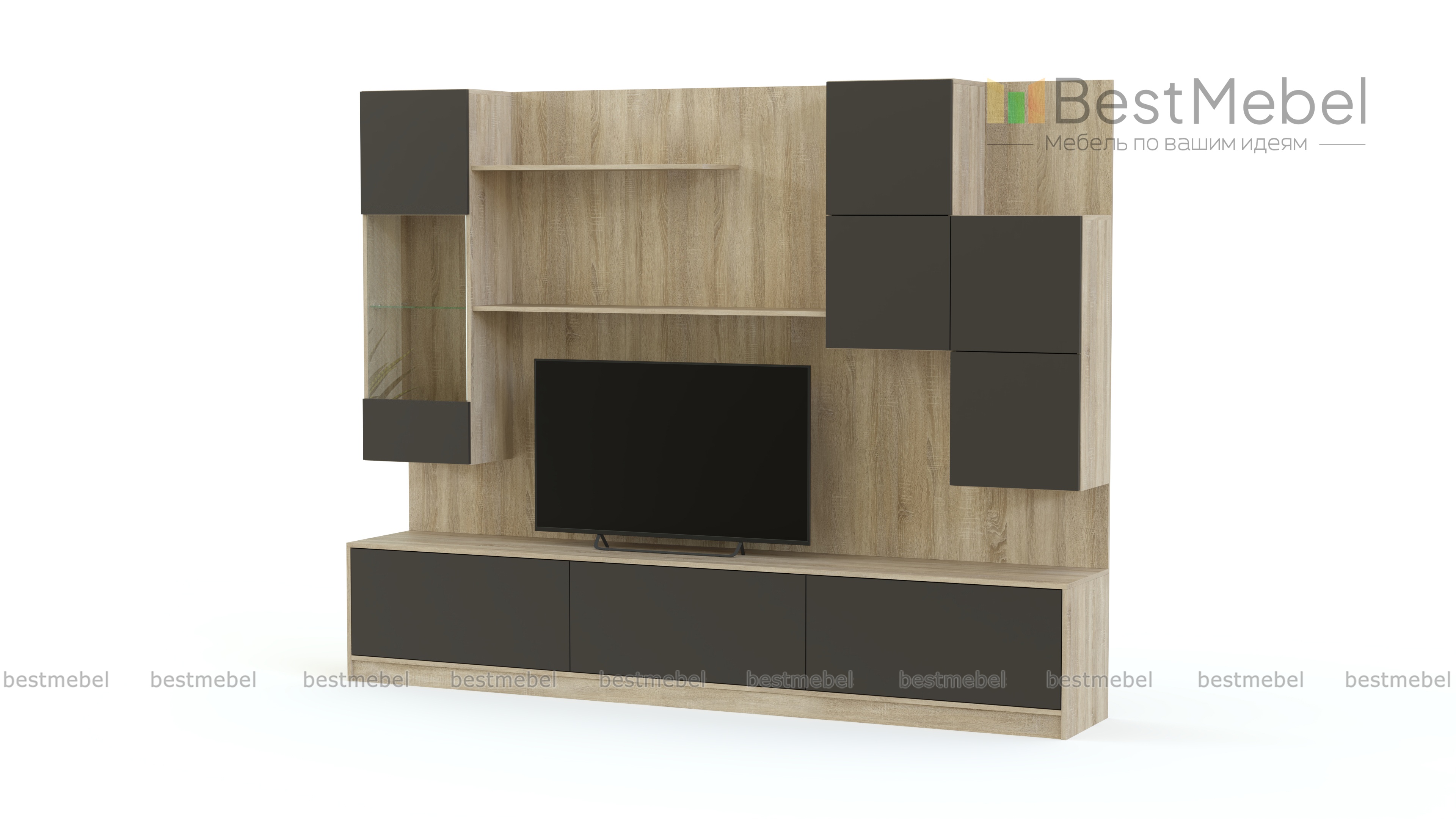 Стенка для гостиной Ева М BMS