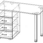 Схема сборки Стол Веста BMS