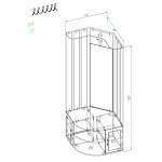 Схема сборки Вешалка угловая Дино 3 BMS