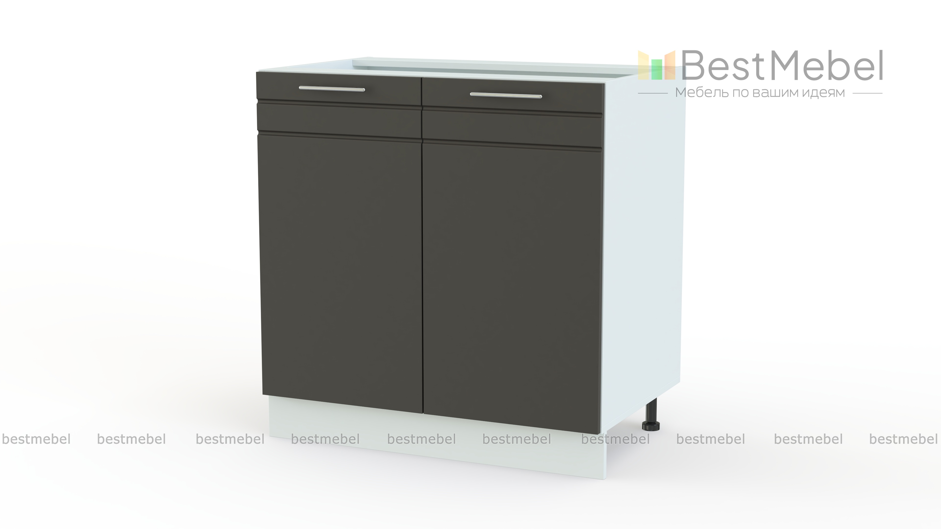 Стол рабочий 2-х дв. Олимпия  BMS