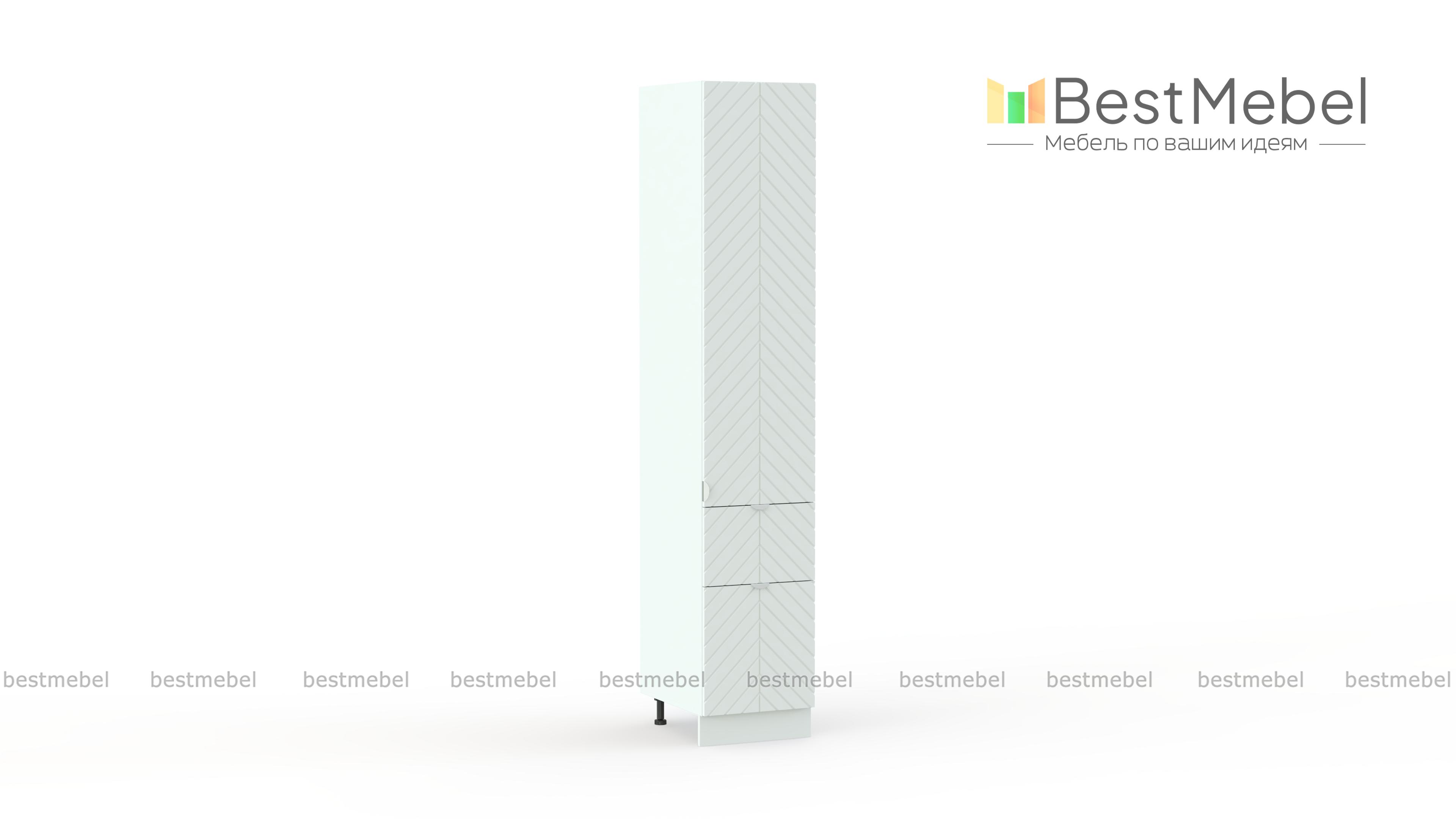 Шкаф-пенал с дверцей и 2-мя ящиками Анаис BMS - Фото