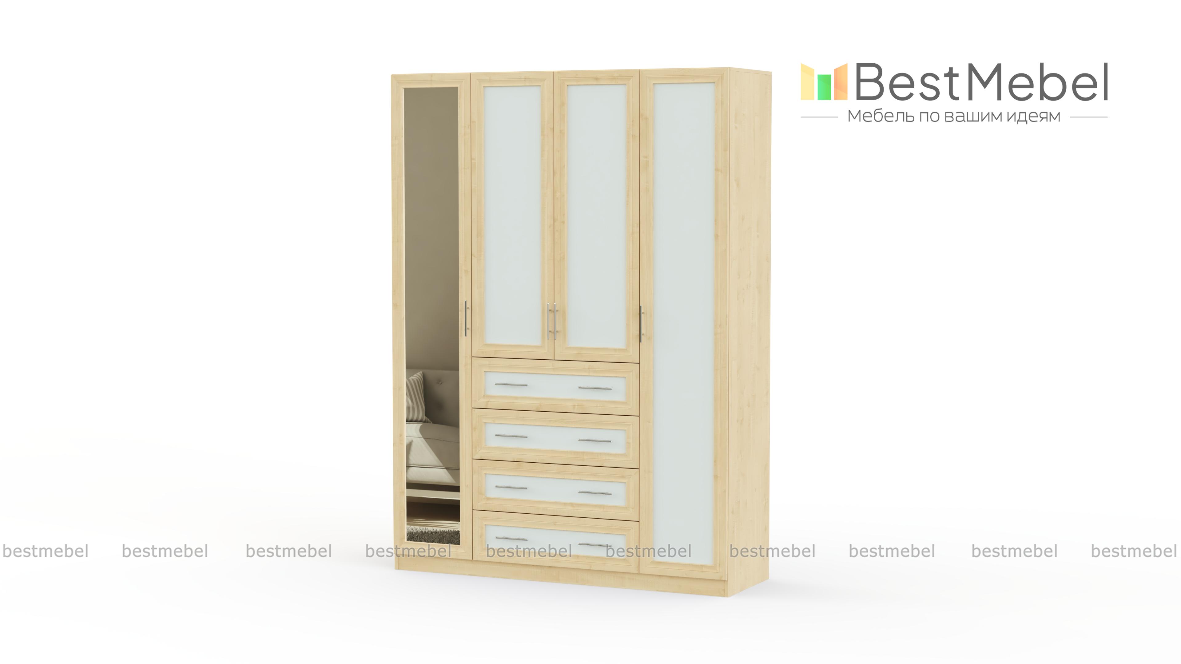 Распашной шкаф Крона 22 BMS - Фото